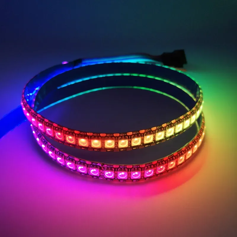 WS2815 DC12V (WS2812B WS2813 updated) RGB LED Pixels Strip Light 30/60/74/96/144Leds/m Individually Addressable LED Dual-Signal