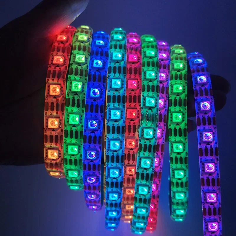 WS2815 DC12V (WS2812B WS2813 updated) RGB LED Pixels Strip Light 30/60/74/96/144Leds/m Individually Addressable LED Dual-Signal