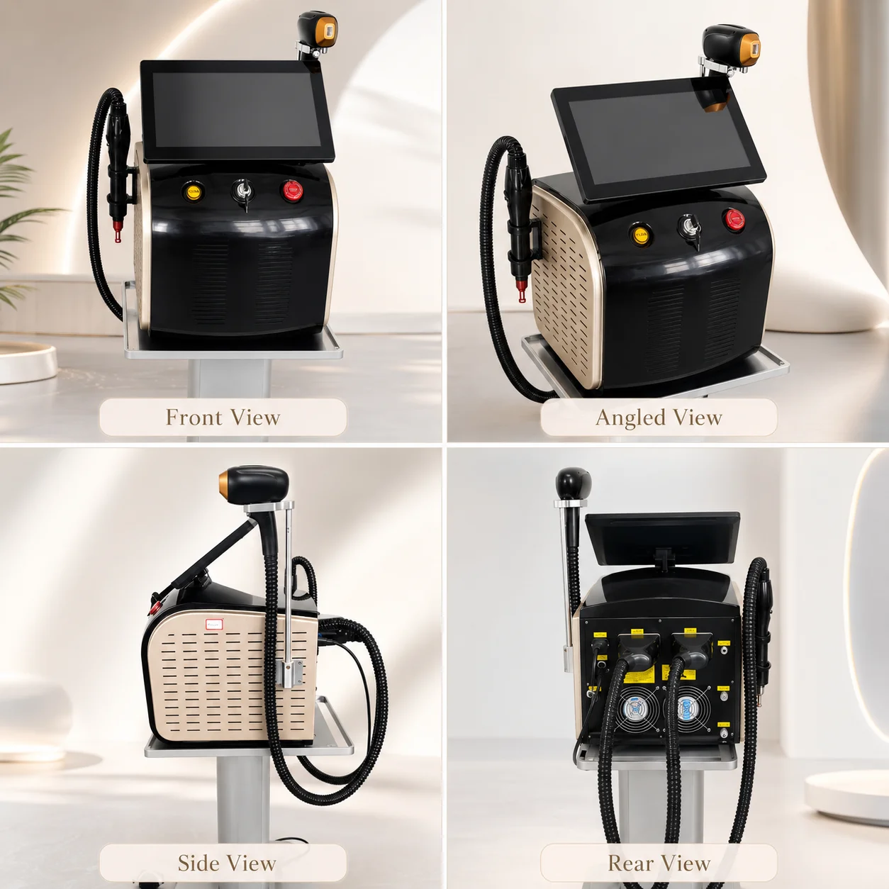 Professional 2 IN 1 Portable 808nm Diode La Hair Removal Machine Picosecond Tattoo Removal Ice Platinum Cooling Beauty Equipment
