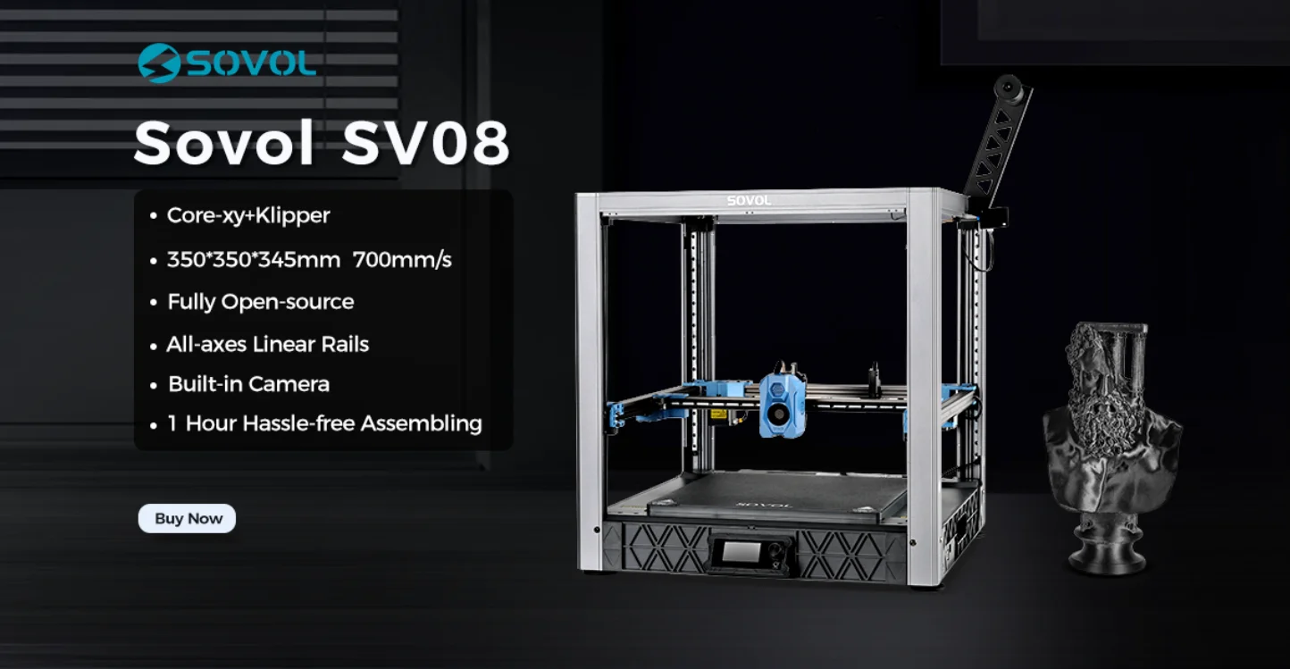 Sovol SV08 Core-XY 3D Printer Open Source, Max 700mm/s High Speed 3D Printers with 300℃ Clog-free Hotend and Camera