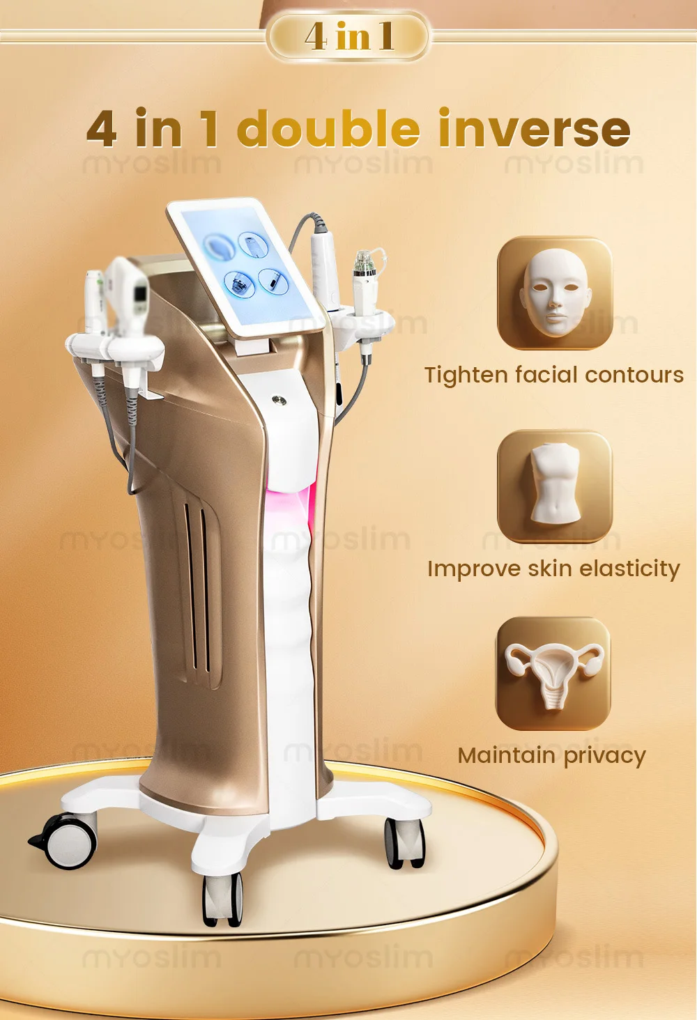 Skin Tightening Machine 4 IN1 Intimate Care Beauty Salon Equipment for Beauty Salon Spa Clinic Use