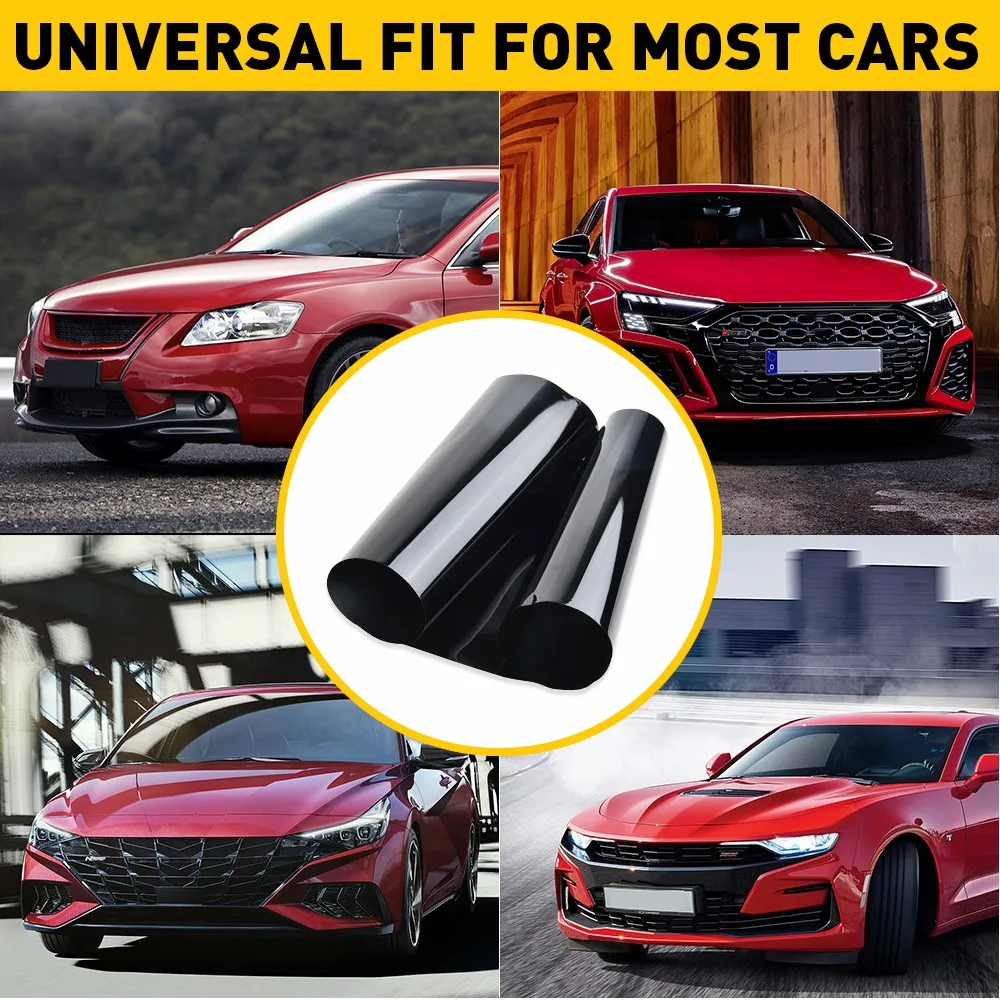 1Pcs 8*60inch Car Sun Visor Strip Windshield Banner Vinyl Long Lasting Premium Blank Decal Black Shade Window Film Decal Car UV