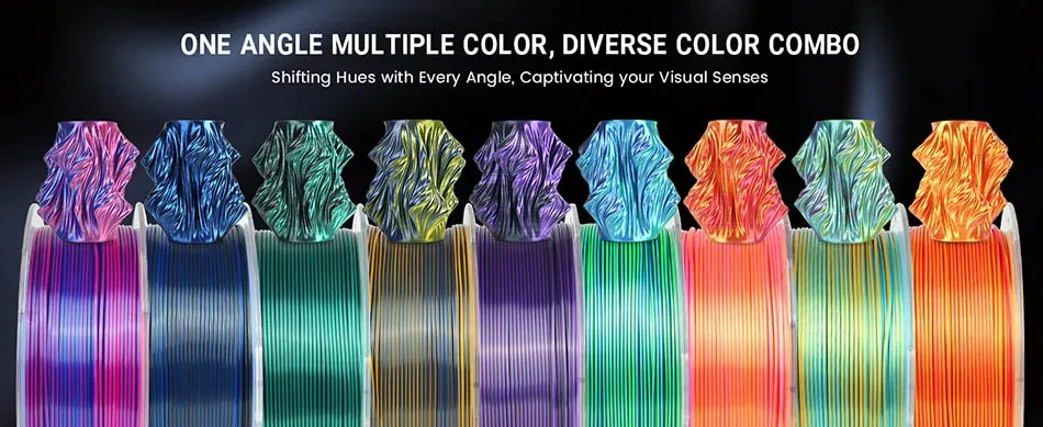 JAYO PLA PLUS SILK/TPUSILK /SKDC SILK 3D Printer Filament 1Rolls/1.1kg 1.75mm 100% No Bubble FDM 3D Printer Materials DIY Gift