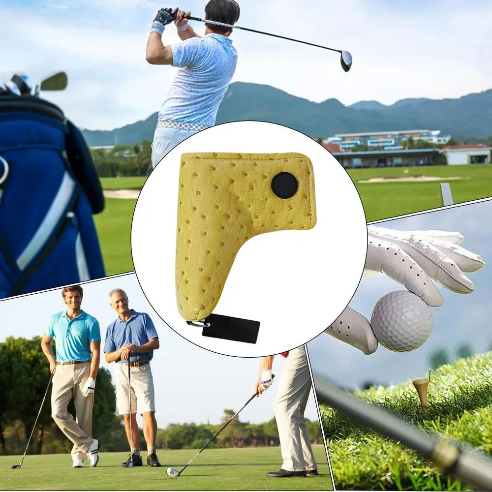 Golf Putter Cover Magnetic Putter Headcovers Golf Accessories With Magnetic Closure Mallet Putter Covers Fits Most Clubs