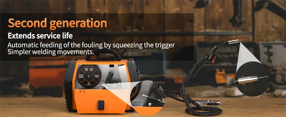 HITBOX MIG Welding Machine 220V 50/60Hz HBM1200 3 in 1 Semi-Automatic Inverter Welder Large Display ARC/MIG/Lift TIG Gasless Soldering Outdoor Home Welder for Carbon Steel Stainless Steel