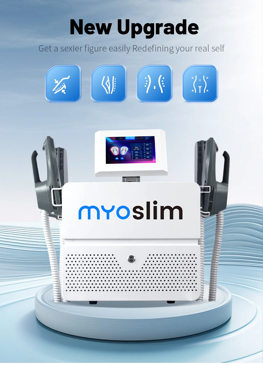 15 Tes 6500W New Upgrade Slimming EMS Machine EMS Myoslim RF Nova Body Sculpting Pelvic Muscle Stimulator Salon