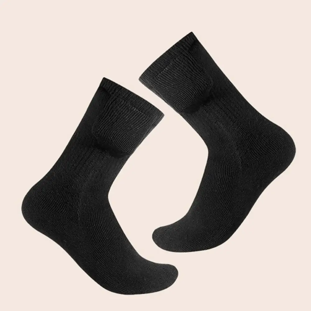 Heated Socks Rechargeable USB Electric Heated Socks Warm Cotton Sock Long Stocking 5V Fast Heating Winter Warmth Supplies Unisex