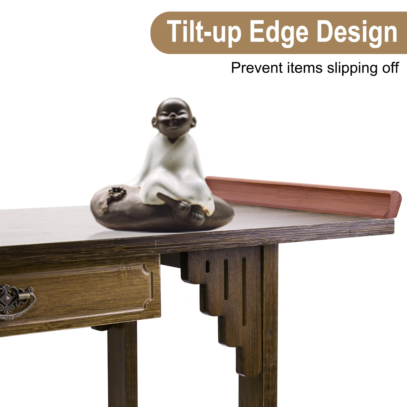 Chinese Style Hall Console Table, Accent Table, Entryway with Drawer, Storage Shelf, Wood Furniture