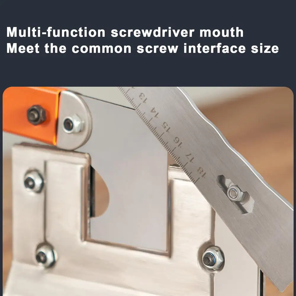 Multifunctional Scraper Stainless Steel Woodworking Crowbar Net Face Honey Cutter Flat Head Raising Knife with Scale