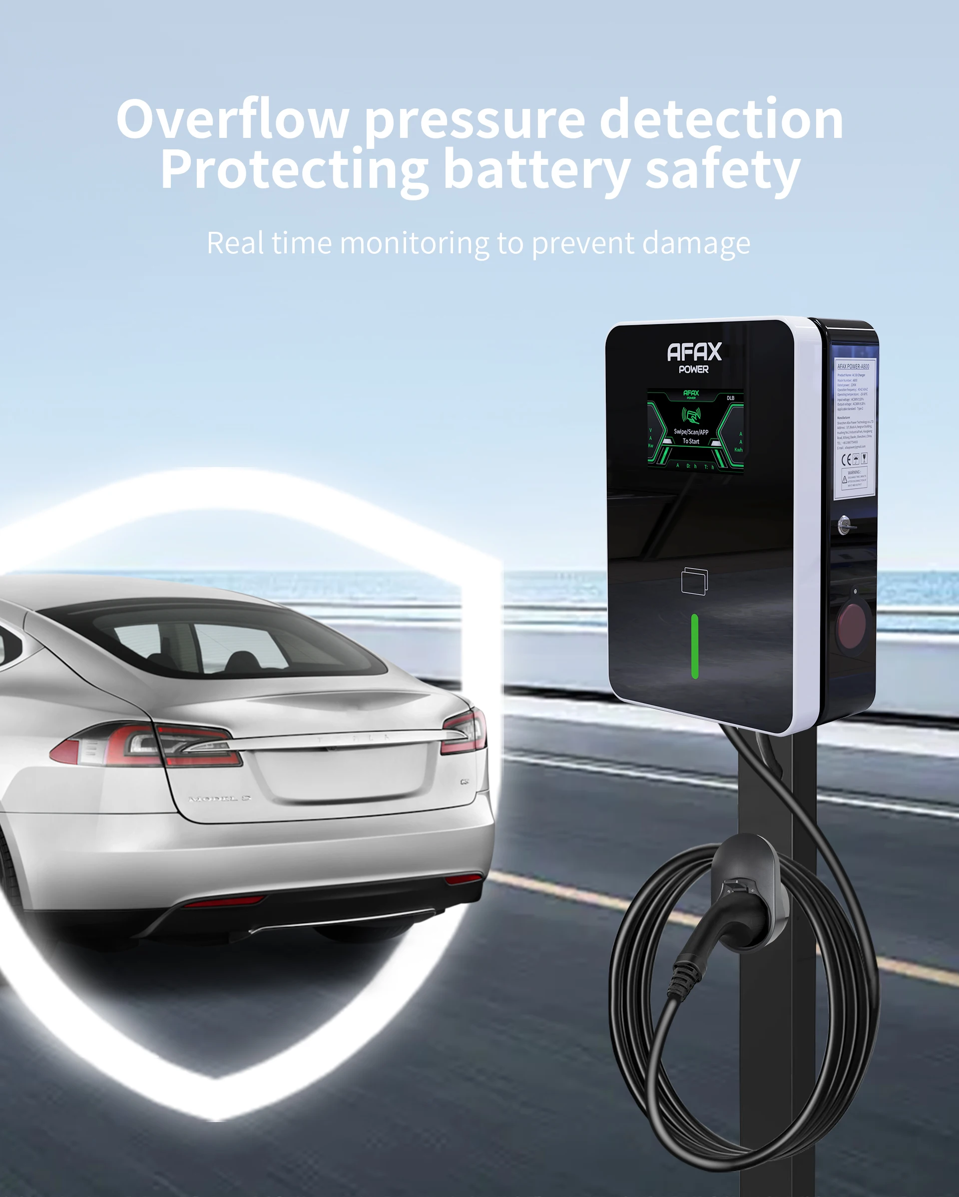 Home Smart Wallbox 7kw 11kw 22kw AC Charger Type1 Type2 GBT EV Charging Station For Electric Vehicle Charger