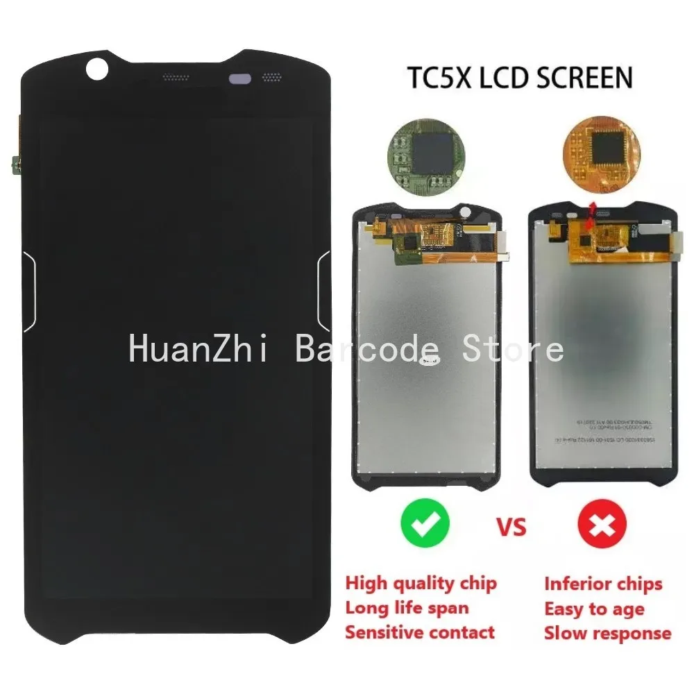 TC52 TC57 TC520K LCD Module With Touch Screen For Zebra Scanner