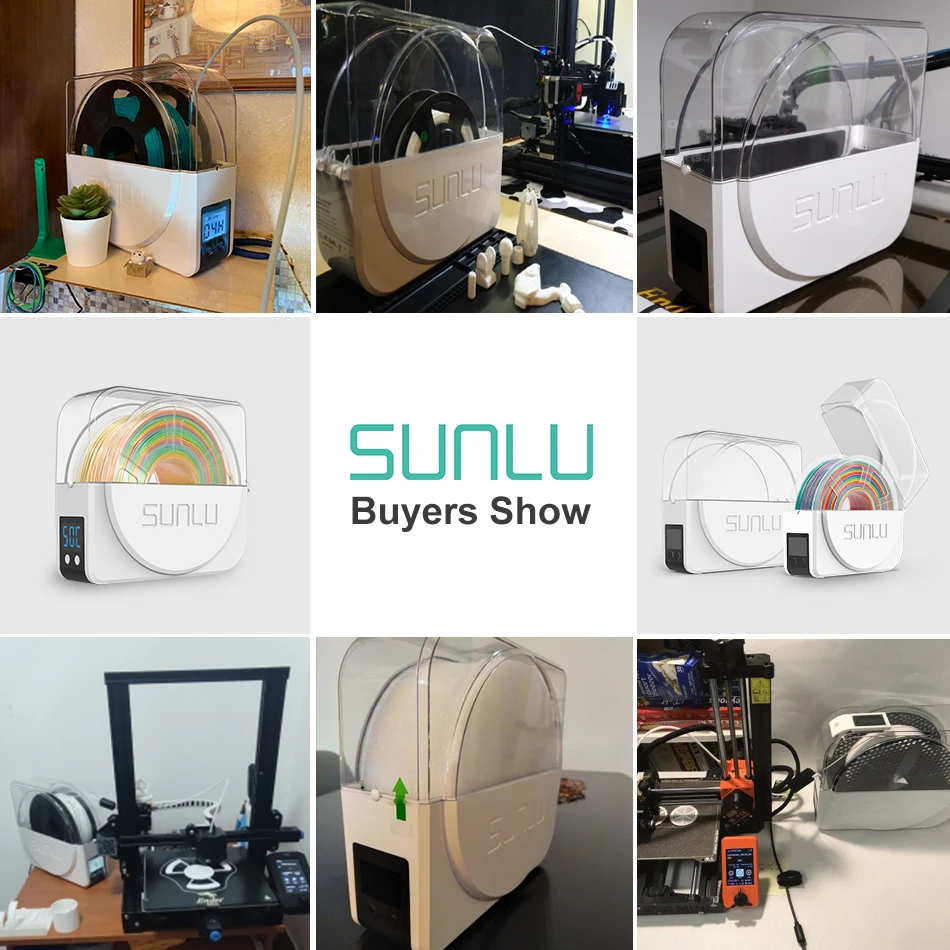SUNLU S1+ 3D Filament Drying Box Fila-Dryer Drying Filament Storage Box Keeping Filament Dry Holder For 3D Printing Fast Heating
