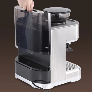 Coffee Machine with Milk Frother ALL-in-One Espresso Machine with Grinder Latte Cappuccino 15 Bar Italian Pump 2.3 L Water Tank
