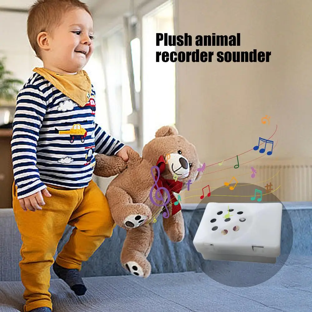 Voice Recorder for Stuffed Animal Square Voice Recording Device Recordable Stuffed Animal Insert Square Voice Box for Plush Toy