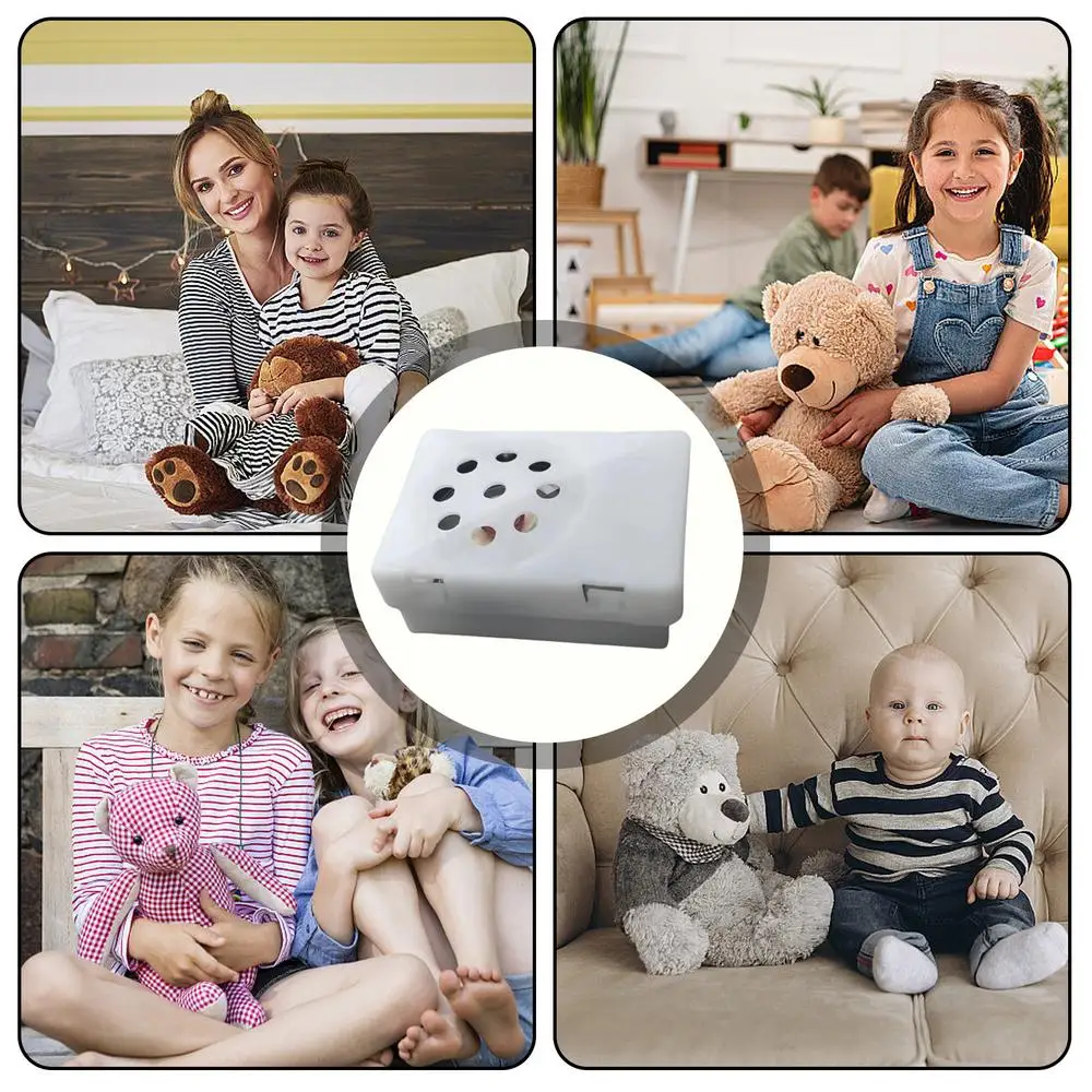 Voice Recorder for Stuffed Animal Square Voice Recording Device Recordable Stuffed Animal Insert Square Voice Box for Plush Toy