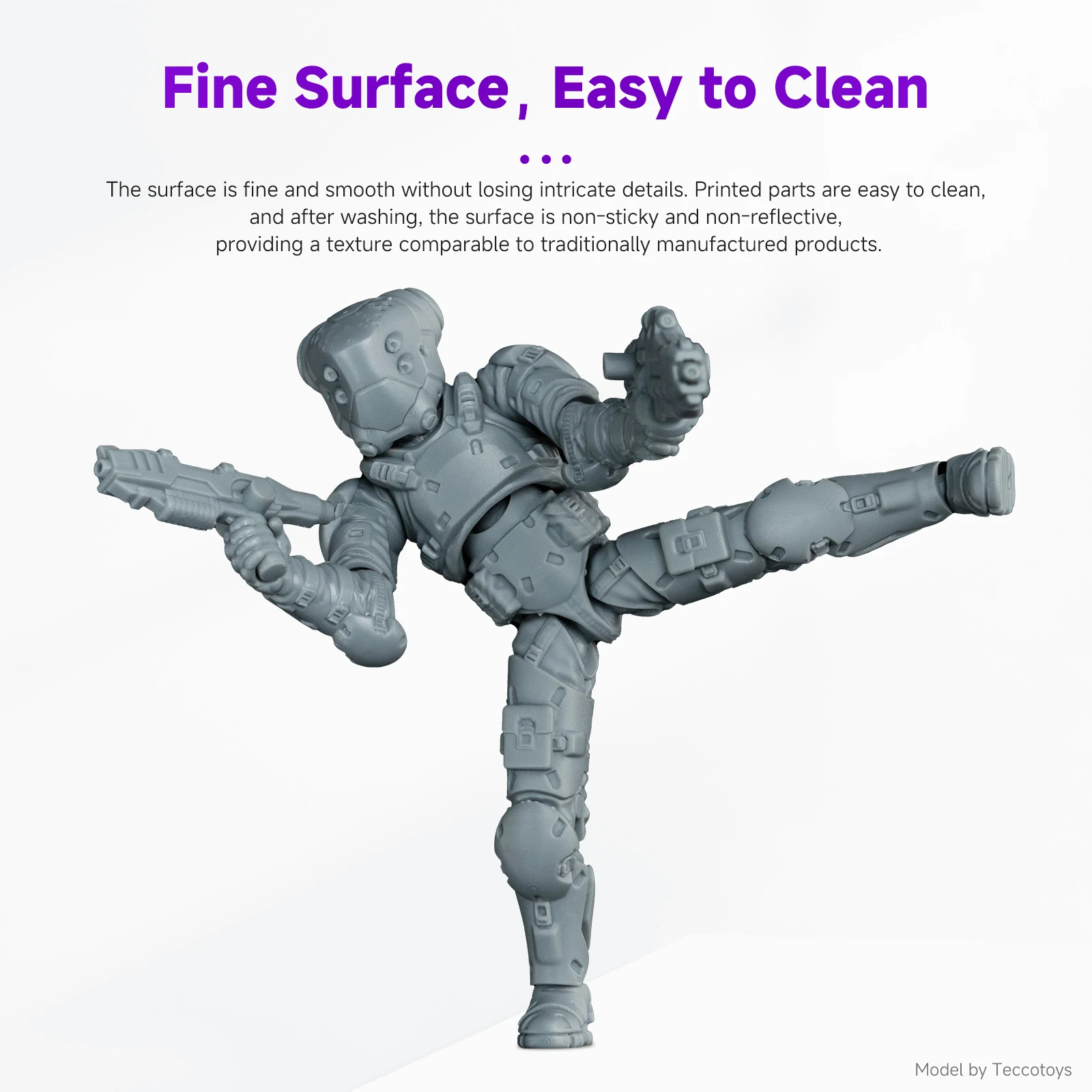 Resione Tough74 V2 3D Printer Tough Resin Wear-resistant Photopolymer Resin Designed For Durable Action Figures