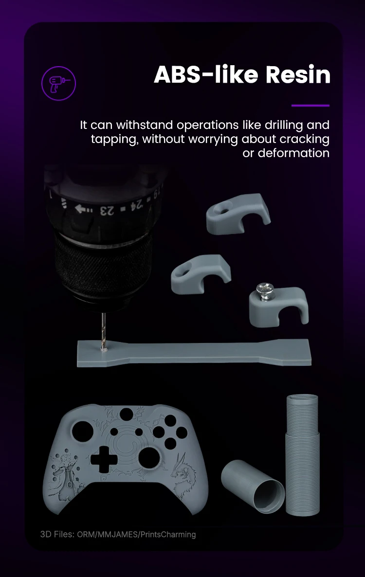 Resione Tough74 V2 3D Printer Tough Resin Wear-resistant Photopolymer Resin Designed For Durable Action Figures