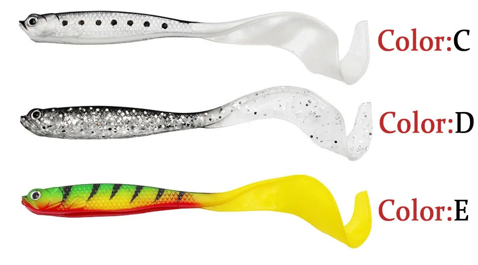 Silicone Soft Lures Piece Artificial Tackle Bait 12cm 6g Goods For Fishing Sea Fishing Pva Swimbait Wobblers