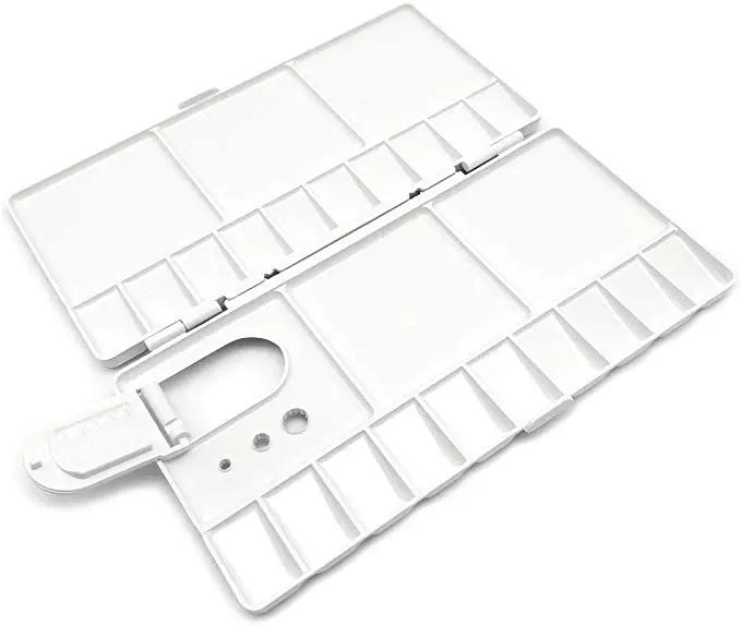 25Grid Folding Watercolor Palette Watercolor Paint Tray Box Atercolor Renovate Cover Pigment Box Painting Tool Artistic Supplies