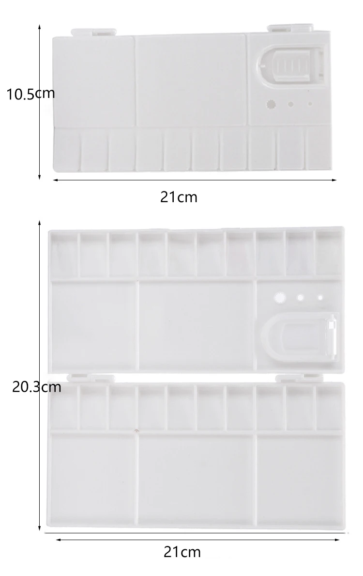 25Grid Folding Watercolor Palette Watercolor Paint Tray Box Atercolor Renovate Cover Pigment Box Painting Tool Artistic Supplies