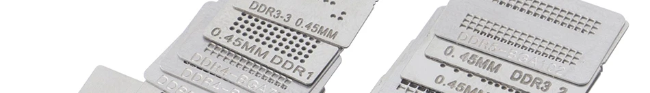 14/20pcs/set BGA Flocking Ball Stencil Special Kit, Direct Heat Stencil For DDR4-BGA96 BGA78 DDR3-2 DDR5 DDR6 DDR7 Chip Repair