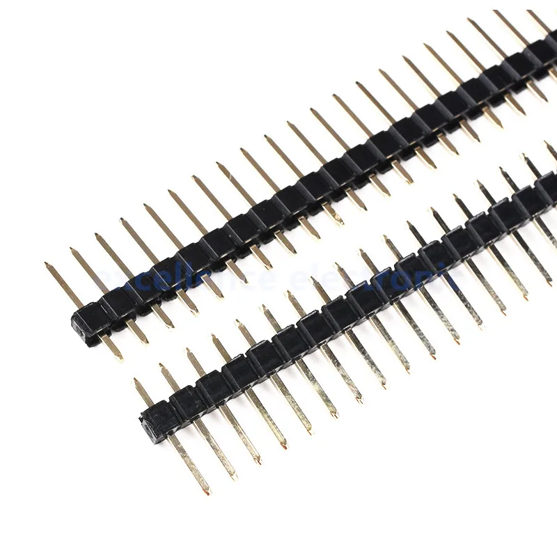 10Pcs 2.54mm Single Row Male 1x40P Breakaway PCB Board Pin Header Long 11/15/17/19/21/25mm Connector Strip Pinheader For Arduino