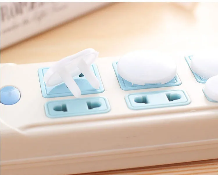 10pcs Socket Outlet Mains Plug Cover Baby Child Safety Protector Anti Electric Shock Child Plug Guard Safe Lock Home Accessorie