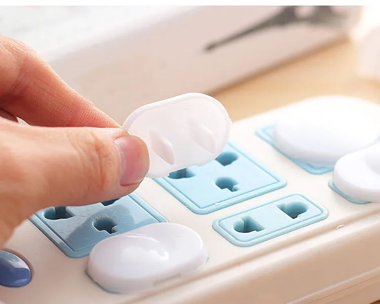 10pcs Socket Outlet Mains Plug Cover Baby Child Safety Protector Anti Electric Shock Child Plug Guard Safe Lock Home Accessorie
