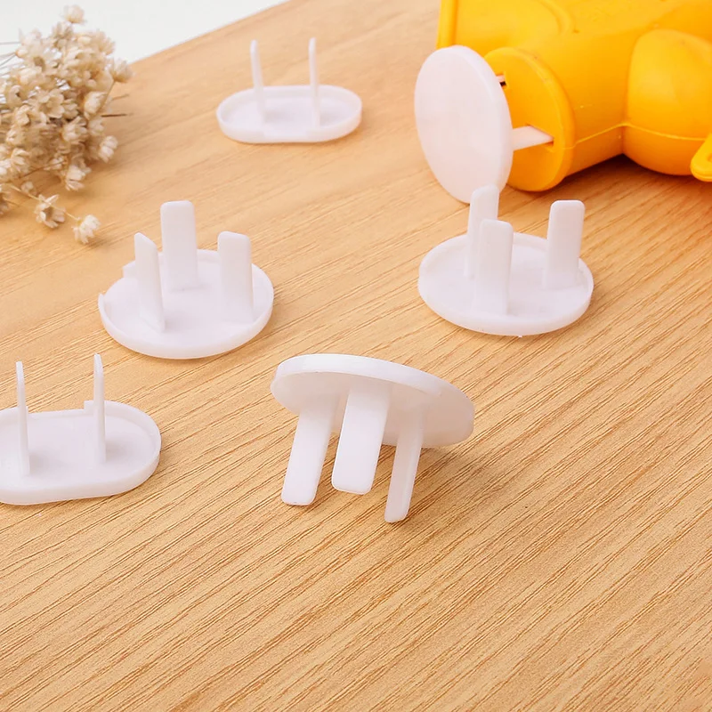 10pcs Socket Outlet Mains Plug Cover Baby Child Safety Protector Anti Electric Shock Child Plug Guard Safe Lock Home Accessorie