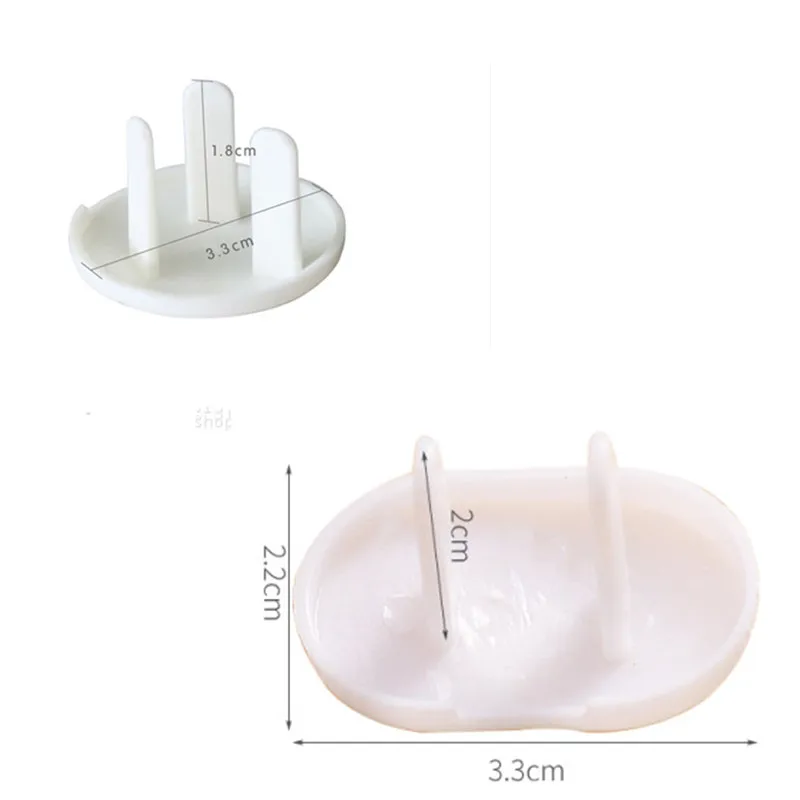 10pcs Socket Outlet Mains Plug Cover Baby Child Safety Protector Anti Electric Shock Child Plug Guard Safe Lock Home Accessorie