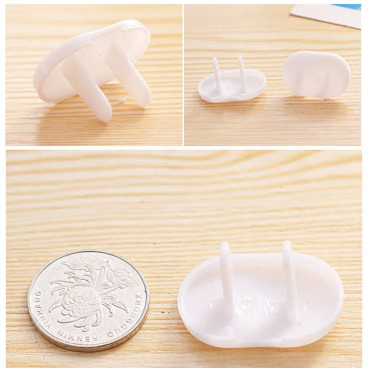 10pcs Socket Outlet Mains Plug Cover Baby Child Safety Protector Anti Electric Shock Child Plug Guard Safe Lock Home Accessorie