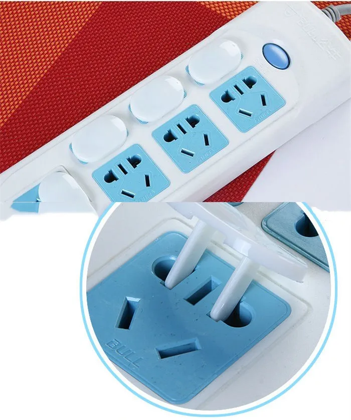 10pcs Socket Outlet Mains Plug Cover Baby Child Safety Protector Anti Electric Shock Child Plug Guard Safe Lock Home Accessorie