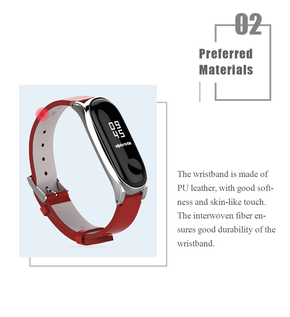 Band Strap for Xiaomi Mi Band 10 11 9 8 7 6 5 Leather Wristband For Miband 6 Global Version Bracelet for Mi Band 8 9 10 Correa