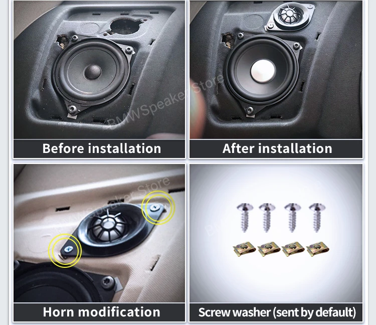 Car Front Door Speakers For BMW 5 Series F10 F11 Tweeter High Quality Accessories Head Treble Horn Loudspeakers Speakers Cover