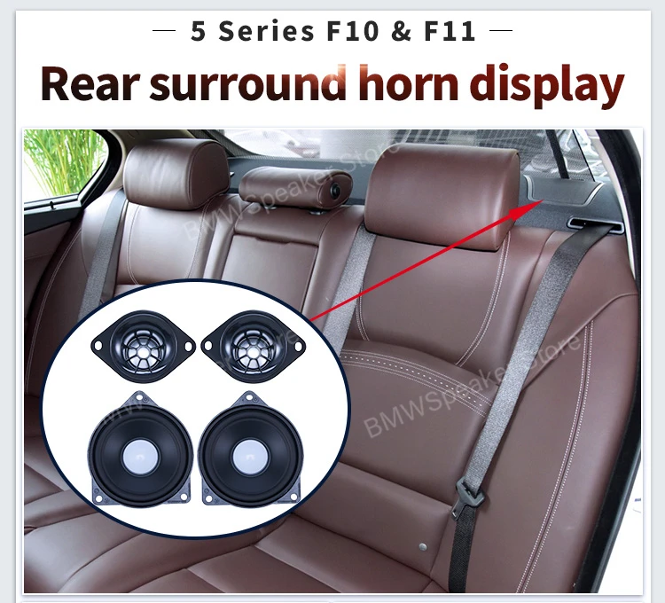 Car Front Door Speakers For BMW 5 Series F10 F11 Tweeter High Quality Accessories Head Treble Horn Loudspeakers Speakers Cover