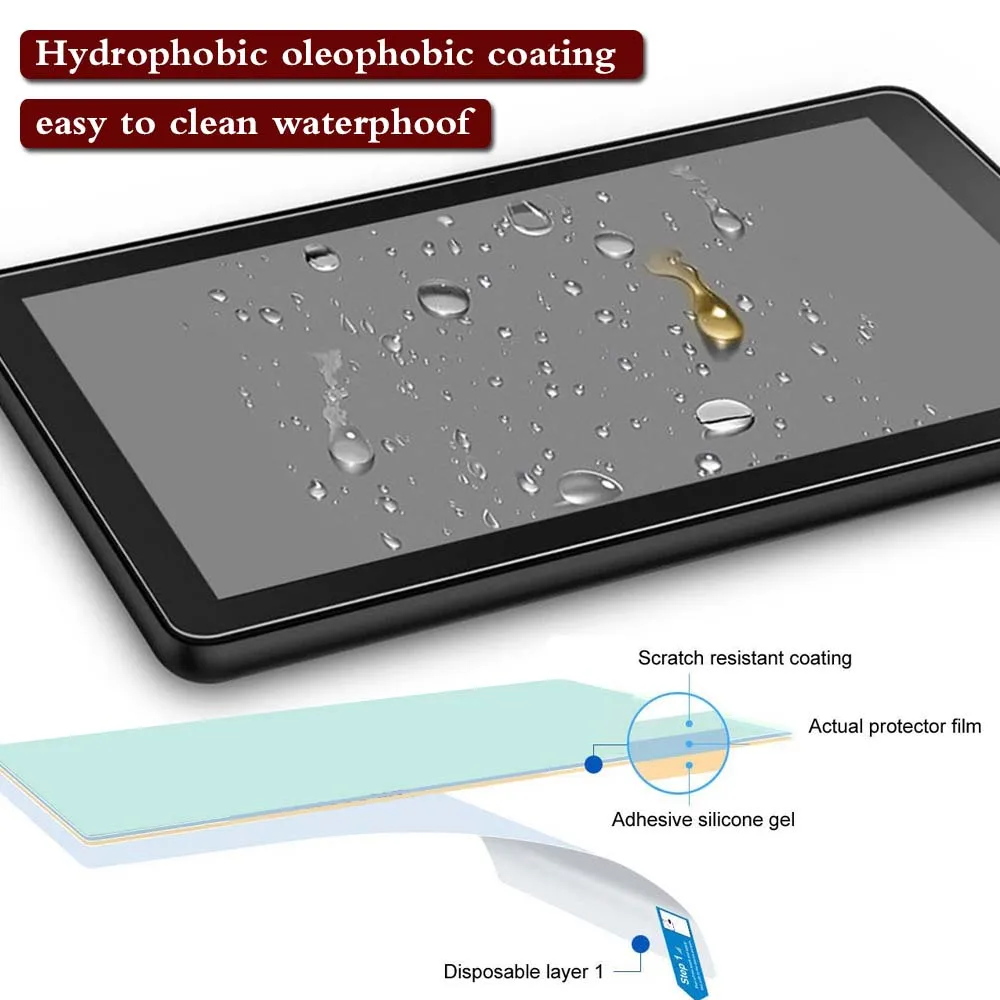 Tempered Glass Film for Huawei MediaPad T5 10 10.1 Inch Tablet HD Anti-fingerprint Waterproof Protective Film
