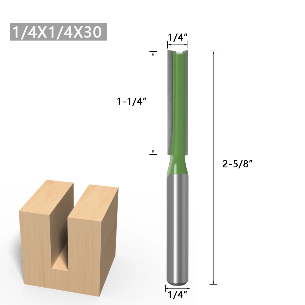 1-7pcs 6mm 1/4 inch Shank Single Double Flute Straight Bit Milling Cutter for Wood Tungsten Carbide Router Bit Woodwork Tool