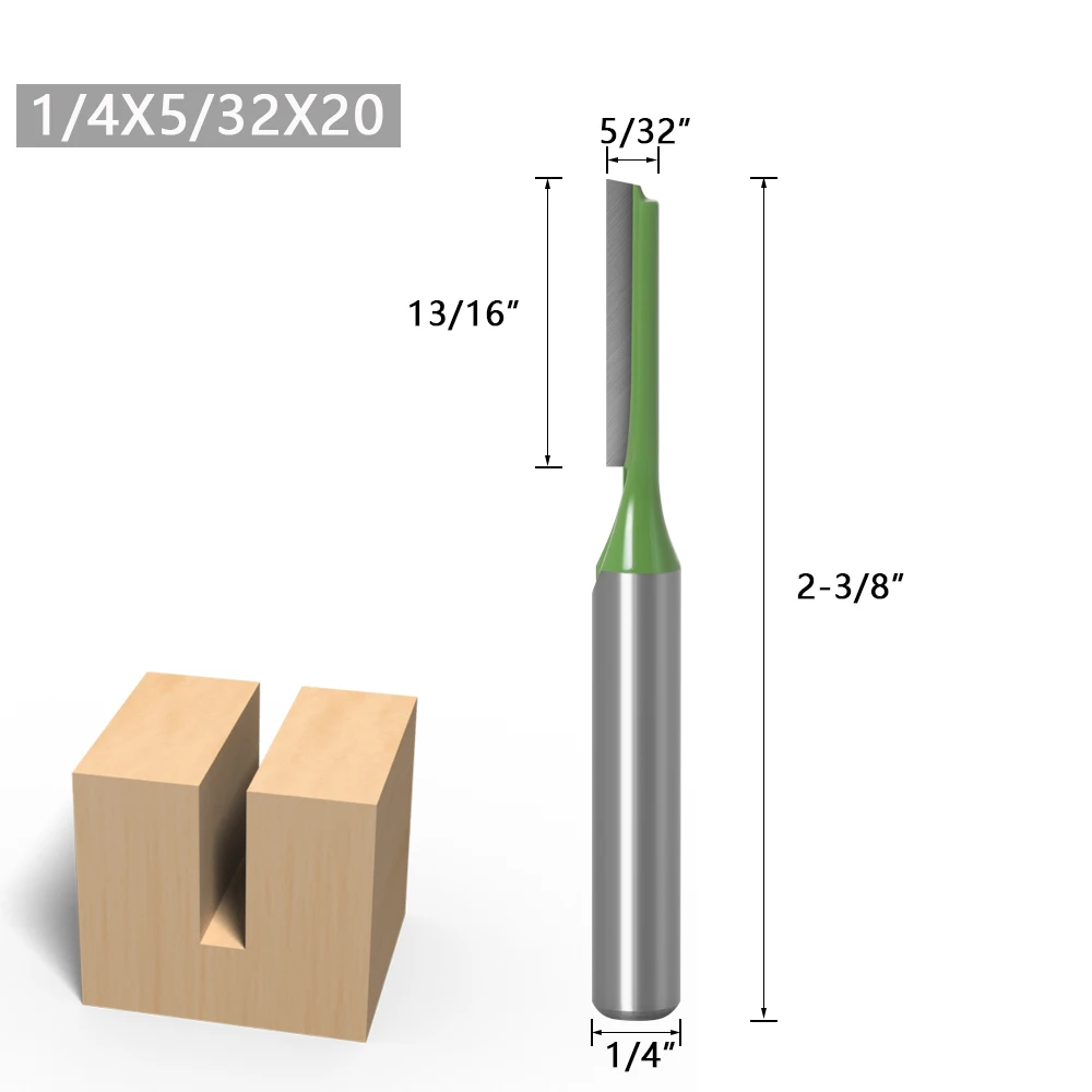 1-7pcs 6mm 1/4 inch Shank Single Double Flute Straight Bit Milling Cutter for Wood Tungsten Carbide Router Bit Woodwork Tool