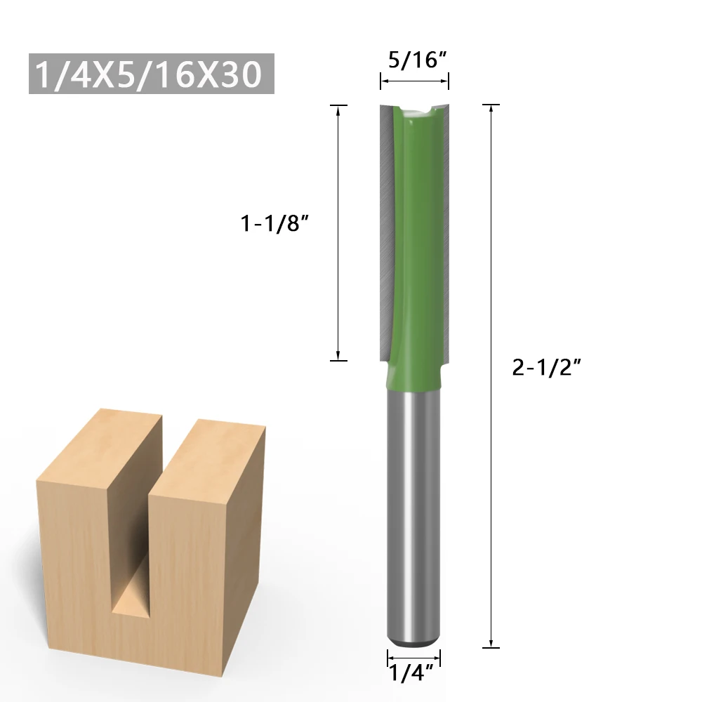 1-7pcs 6mm 1/4 inch Shank Single Double Flute Straight Bit Milling Cutter for Wood Tungsten Carbide Router Bit Woodwork Tool