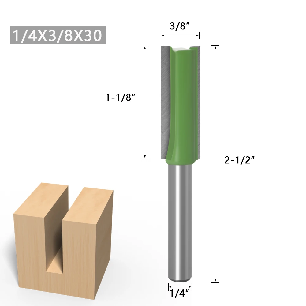 1-7pcs 6mm 1/4 inch Shank Single Double Flute Straight Bit Milling Cutter for Wood Tungsten Carbide Router Bit Woodwork Tool