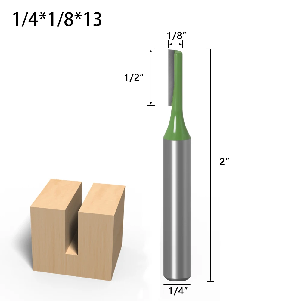 1-7pcs 6mm 1/4 inch Shank Single Double Flute Straight Bit Milling Cutter for Wood Tungsten Carbide Router Bit Woodwork Tool