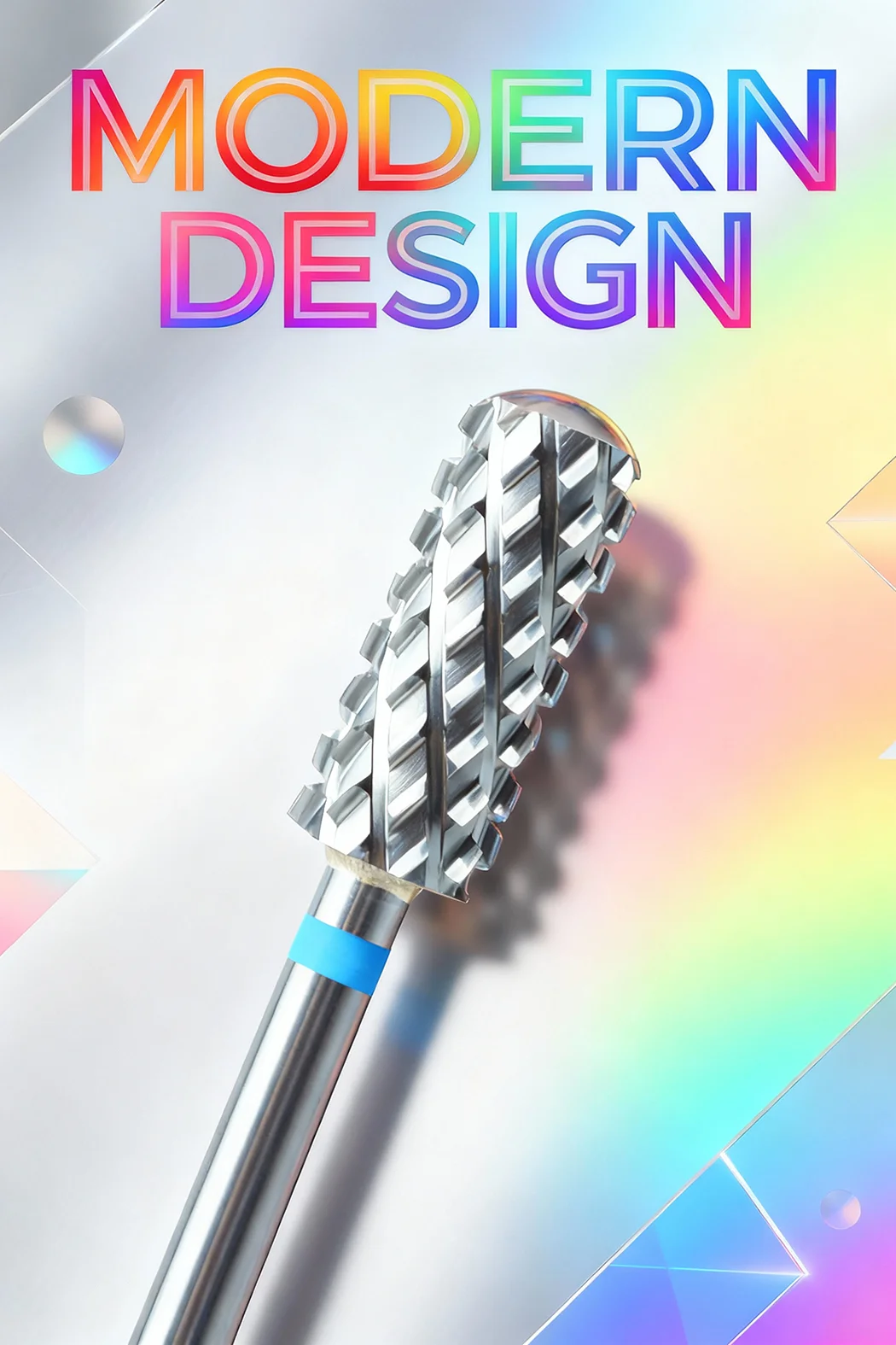 RolinStar 5.35 Small Round Top Barrel Original Steel Carbide Manicure Nail Drill Bit File Accessories