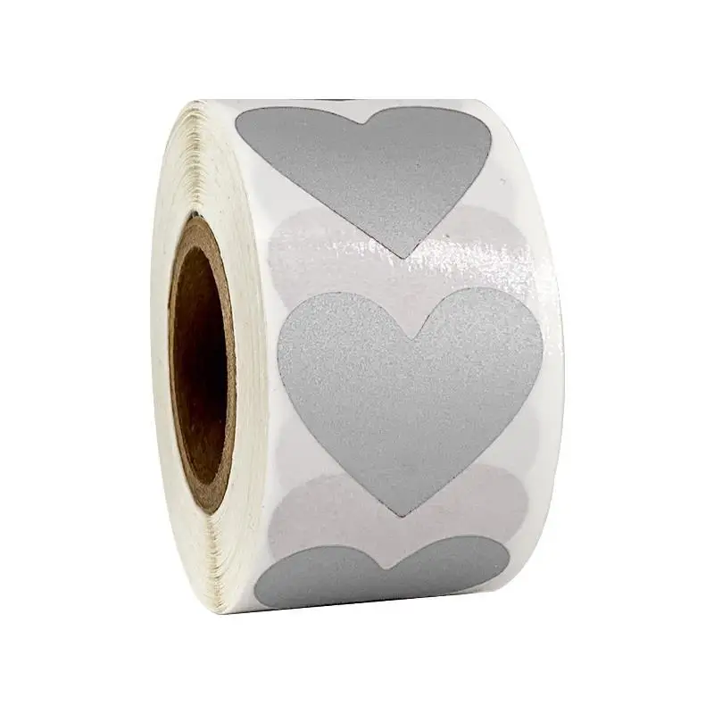 50-300pcs 3 colors Scratch Off Stickers Heart Shape Labels sticker DIY handmade for game Scratch Sticker Labels stationer