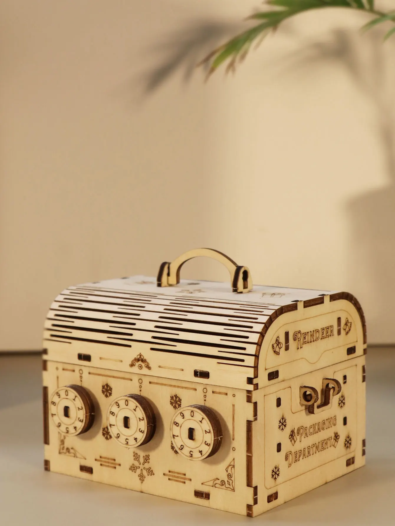3D Wooden Puzzle DIY Treasure Box Model Building Kits Brain Teaser Projects for Adult Christmas Gifts