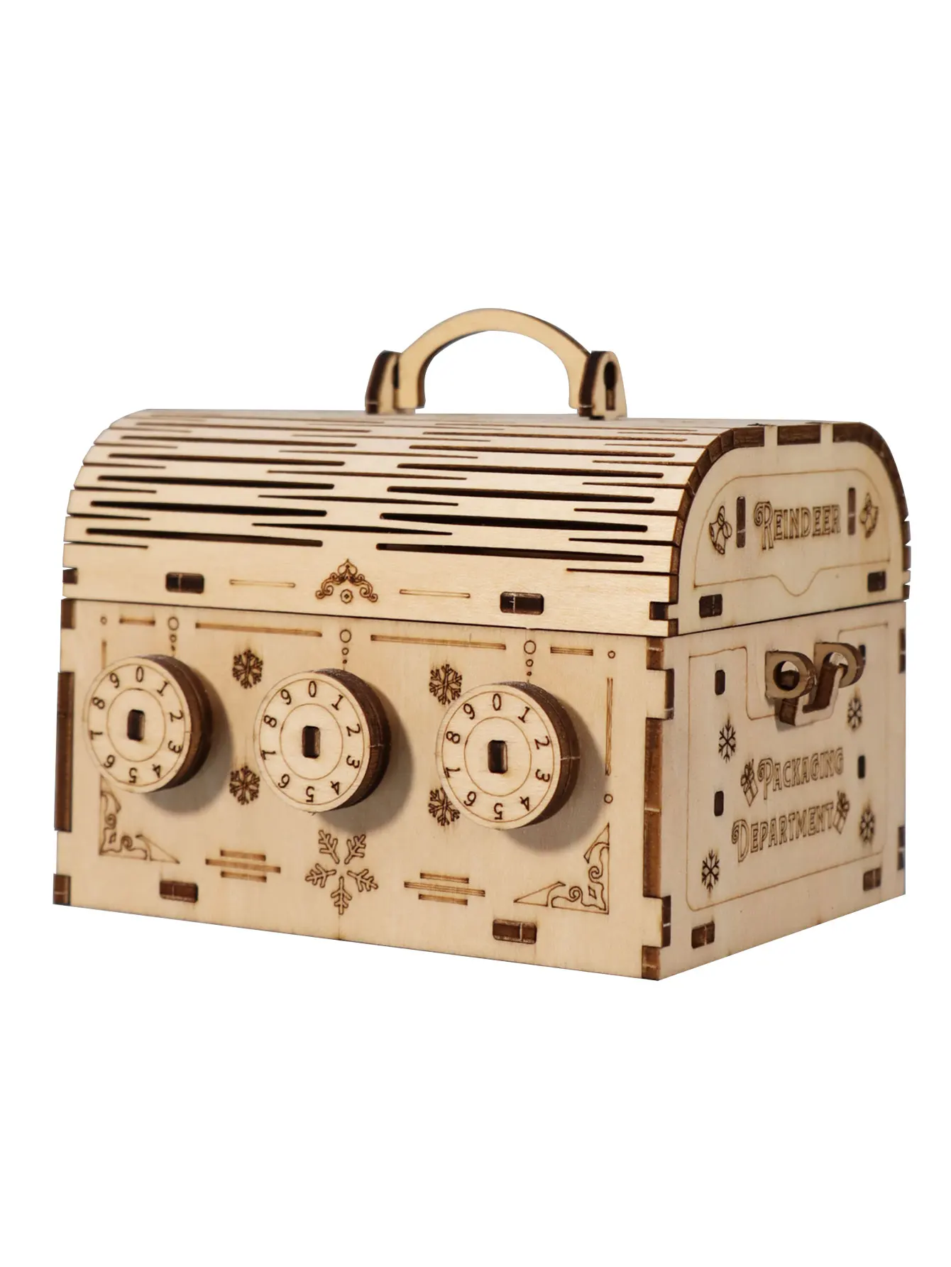 3D Wooden Puzzle DIY Treasure Box Model Building Kits Brain Teaser Projects for Adult Christmas Gifts