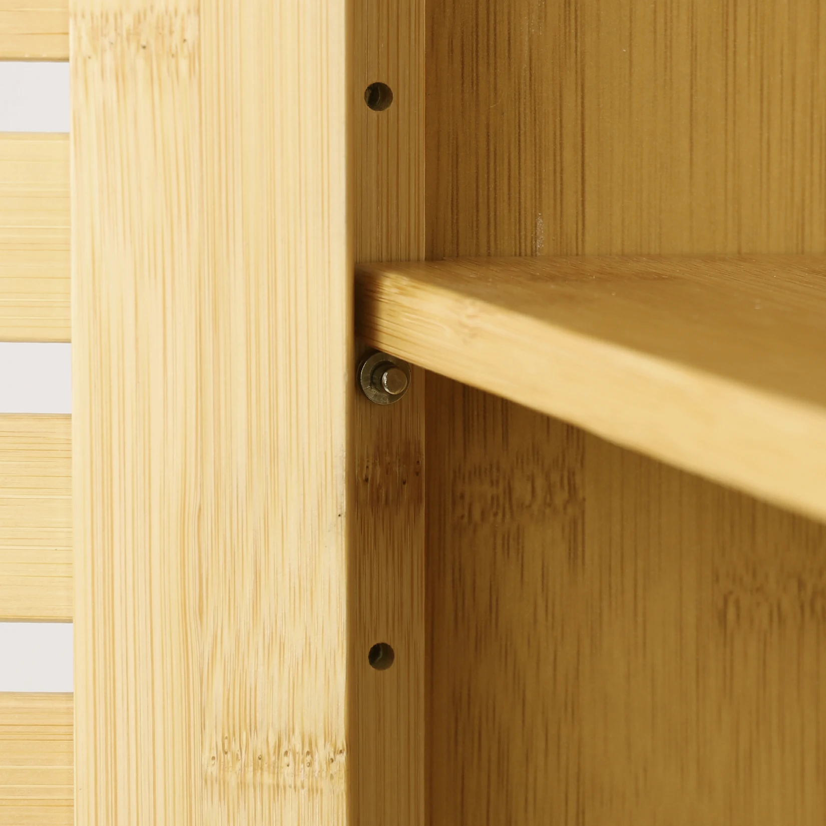 Wall Mounted Bamboo Bathroom Cabinet Storage Shelf Medicine Cupboard Organizer Rack for Bathrooms