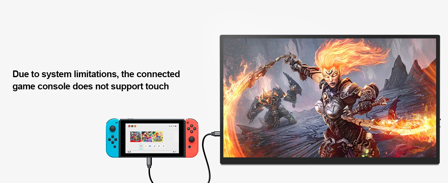 UPERFECT 18.5" TouchScreen Portable Monitor 120Hz FreeSync Gaming Display Extender USB C HDMI for PC Laptop Huawei Mobile Phone