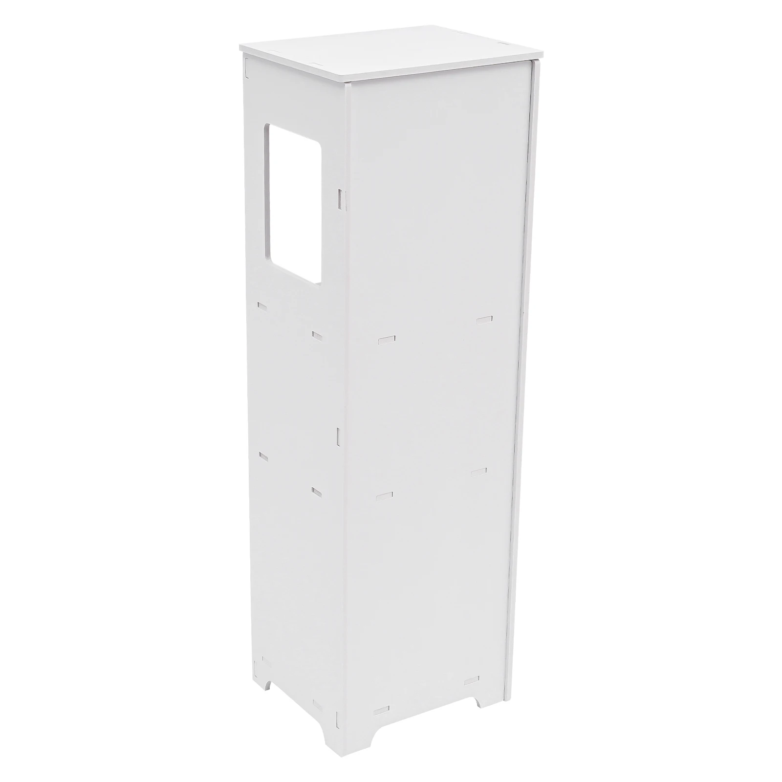 Bathroom Floor Cabinet Free Standing Slim Bathroom Cabinet With Paper Towel Drawer & Cupboard Storage Organizer Home Furniture