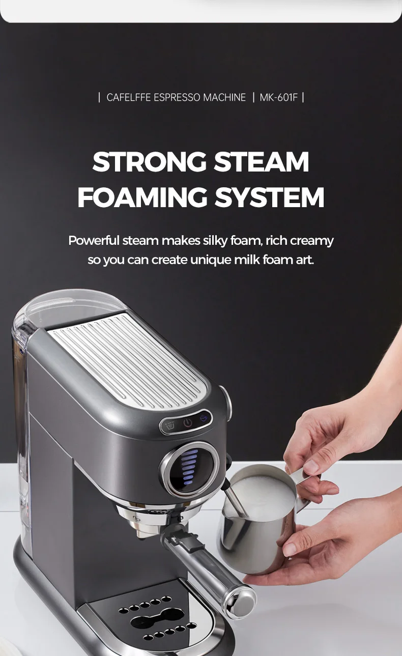 Cafelffe 4-in-1 Coffee Maker Hot/Cold Dolce Gusto&Nespresso Capsule ESE Pod Ground Cappuccino Espresso Machine Cafetera 19 Bar