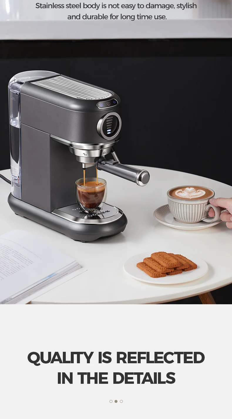 Cafelffe 4-in-1 Coffee Maker Hot/Cold Dolce Gusto&Nespresso Capsule ESE Pod Ground Cappuccino Espresso Machine Cafetera 19 Bar